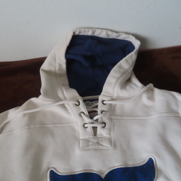 OLD TIME HOCKEY HARTFORD WHALERS NATURAL LACER HEAVYWEIGHT PULLOVER HOODIE XL - Picture 3 of 8